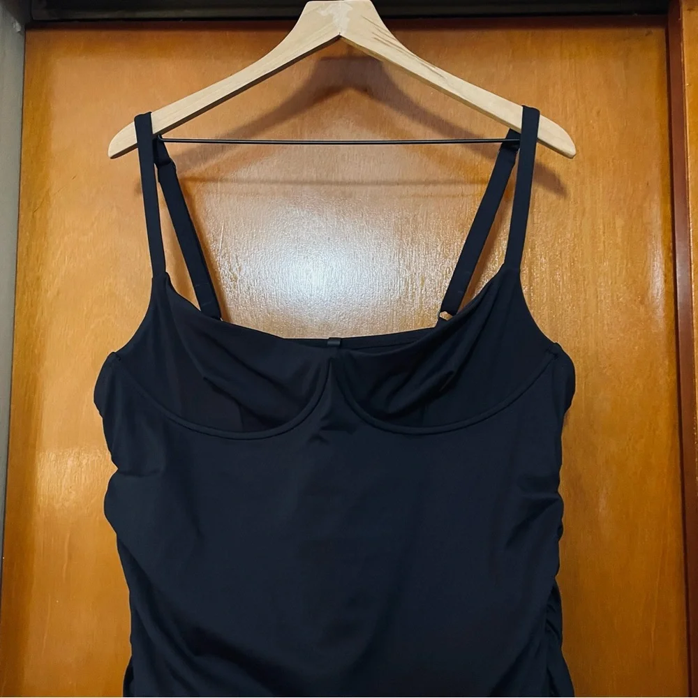 SKIMS Black One-Piece Swim Dress